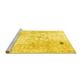 thumbnail image 2 of Ahgly Company Machine Washable Indoor Rectangle Abstract Yellow Modern Area Rugs, 3' x 5', 2 of 4