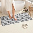 thumbnail image 4 of Gray Highland Cow Lemon Pattern Bathroom Rugs Mat,Non Slip Microfiber Bathroom Rug,Rubber Backing,Soft Bathroom Mats for Bathroom Floor,Tub and Shower,60x24in(150x60cm), 4 of 5