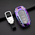 thumbnail image 3 of For Toyota Key Fob Cover Compatible with 2018-2021 Toyota Camry RAV4 Avalon C-HR Prius Corolla Highlander GT86 with Keychain, 3 of 9