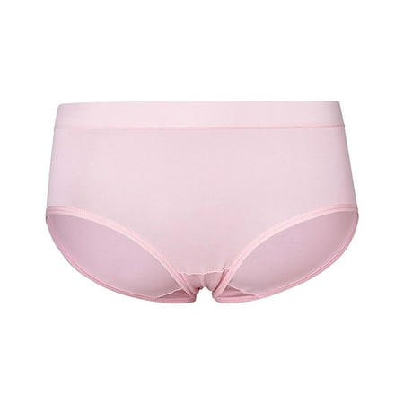 SNOWSONG Plus Size PantiesClearance! Seamless Underwear Women s Panties Mid Waist Cotton Panties Hip Wrap Breathable Underwear Womens Underwear Cotton Panties for Women Hot Pink M