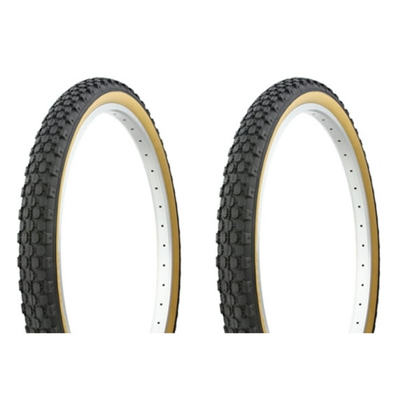 Tire set. 2 Tires. Two Tires Duro 26" x 2.125" Black/Gum Side WallHF-851. Duro Brand HF-851 Beach Bum 30-35 PSI.