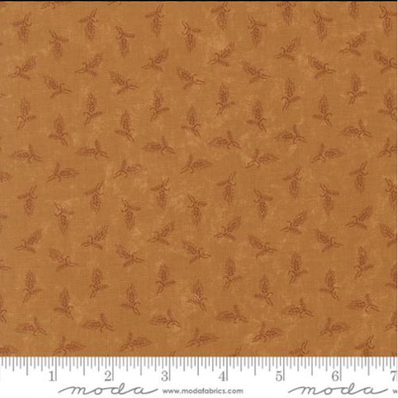 Cotton Wheatland Kansas Troubles Flax Wheat Rustic Grain All Over Moda Fabrics Cotton Fabric Print by the Yard (9791-12)