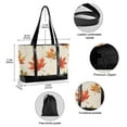 thumbnail image 2 of FORMRS Canvas Laptop Tote Bag for Women with 15.6" Computer Compartments Shoulder Handbag, Orange Autumn Leaves, 2 of 7