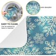 thumbnail image 2 of Christmas Snowflake Dish Drying Mat for Kitchen Counter, Ultra Absorbent Reversible Microfiber Dishes Drying Rack Pad Heat-resistant Mats 16x18in, 2 of 7