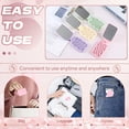 thumbnail image 6 of DESIGNICE Compact Mirror,Integrated Comb Travel Makeup Mirror,Daily Carry Small Mirror,Pink, 6 of 7