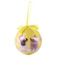 thumbnail image 4 of Roxie Christmas Dog Ball Ornaments Shatterproof Christmas Tree Decorations Large Hanging Ball Pendants with String for Xmas Tree, Holiday Wedding Party Decoration (YELLOW), 4 of 5