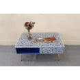 thumbnail image 5 of Handmade Indian Bone Inlay Coffee Table: Floral Pattern, 1 Drawer, 5 of 5