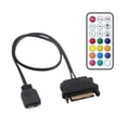 thumbnail image 4 of 5V 3Pin ARGB to SATA 15Pin Power Adapter with Remote Control for PC Custom Lighting Effects, 4 of 10
