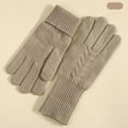 thumbnail image 5 of Cozy Fleece Lined Knit Gloves Women's Full Finger Thermal Winter Gloves for Everyday Cold Protection, 5 of 9