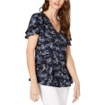 thumbnail image 1 of Blusa de serpiente Michael Kors mujer azul XL Pullover, 1 of 1