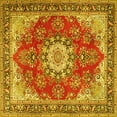 thumbnail image 1 of Ahgly Company Indoor Square Persian Yellow Traditional Area Rugs, 7' Square, 1 of 1