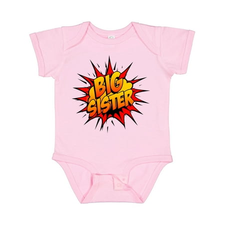 

Inktastic Big Sister Super Hero Gift Baby Girl Bodysuit