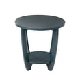 thumbnail image 4 of COZAYH Rustic Farmhouse End Table with Storage Shelf, French Country Accent Side Table, Round, 4 of 7