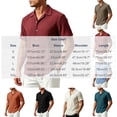 thumbnail image 3 of Mens Casual Textured Shirts Knit Summer Beach Vacation Short Sleeve Button Down Tops White, 3 of 9