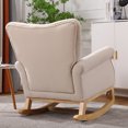 thumbnail image 5 of Seetaras Small Modern Rocking Chair,Velvet Upholstered Accent Chair Contemporary Rocker, Kids Cushioned Relaxing Arm Chair for Nursery, Playroom, Bedroom Living Room, 5 of 9
