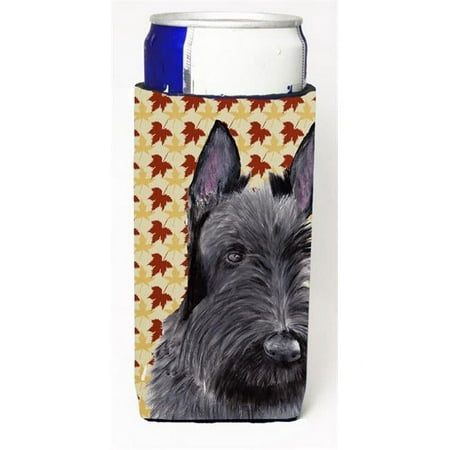 

Scottish Terrier Fall Leaves Portrait Michelob Ultra bottle sleeves For Slim Cans - 12 oz.