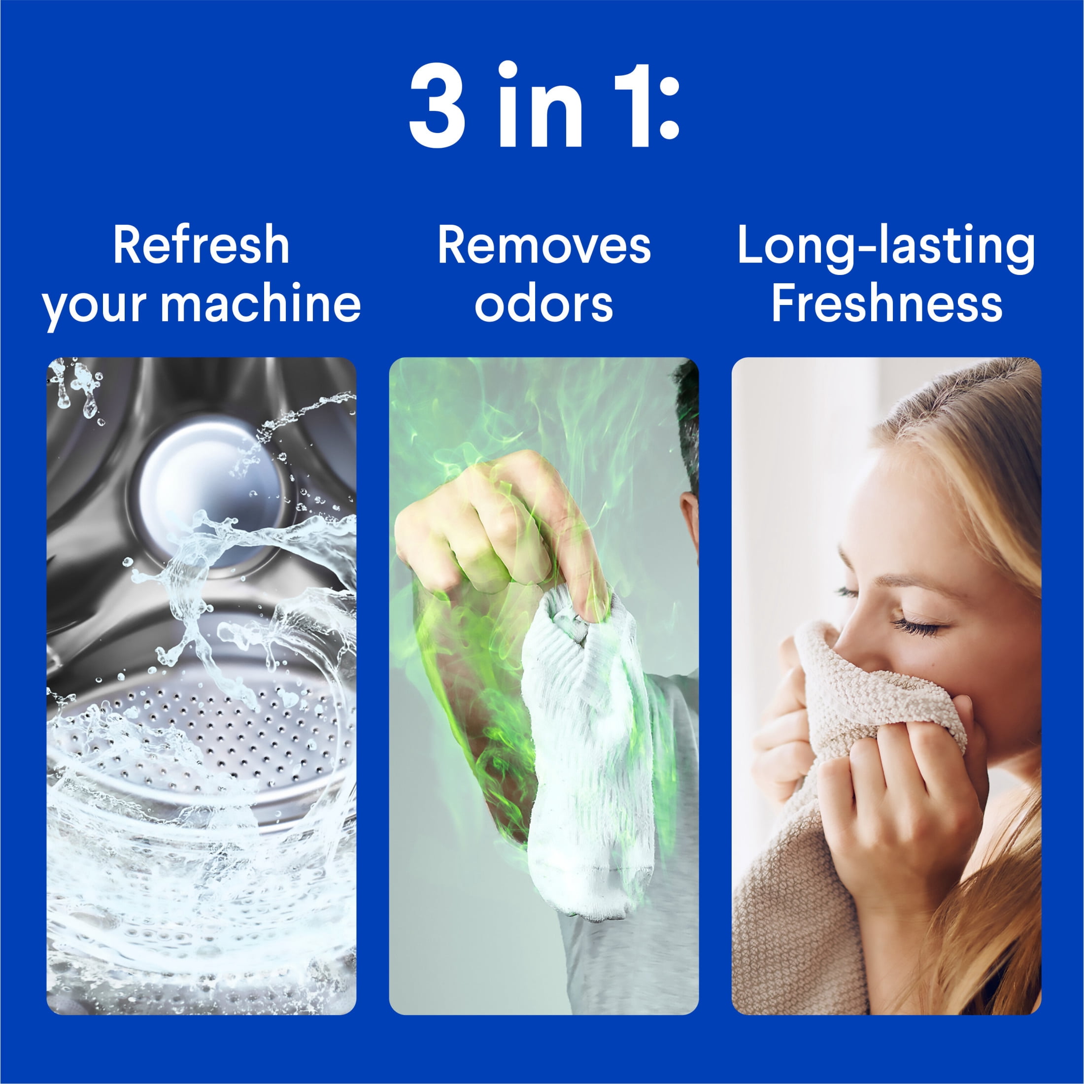 Clorox FreshGuard Laundry Odor Remover, 0% Bleach, Color Safe, Fresh Meadow, 42 fl oz