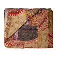 thumbnail image 1 of Taj Hotel Kantha Silk Blend Throw | 50"x70" | B, 1 of 2