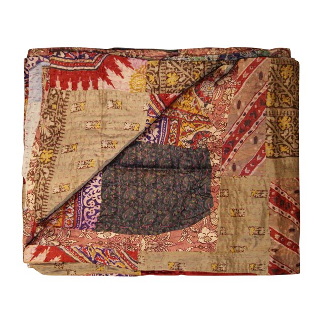 Taj Hotel Kantha Silk Blend Throw | 50"x70" | B