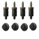 thumbnail image 1 of 8pcs 2.0 Hdi Engine Cover Bolt Bonnet Hood Clip Set For Citroen Peugeot 307 406, 1 of 4
