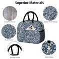 thumbnail image 4 of Insulated Lunch Bag for Women, Floral Print Oxford Fabric Lunch Box, Leakproof Thermal Cooler Tote for Work, School & Picnic, Camo, Camouflage Print, 4 of 5