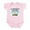 Petal Pink, variant on CafePress - Kendog Braces Infant Bodysuit - Baby Light Bodysuit, Size Newborn - 24 Months