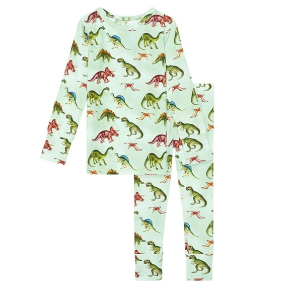 Pijama Posh Peanut Buddy para niños, manga larga, viscosa, bambú, 5-6 años