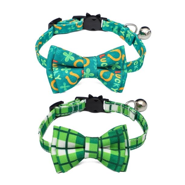 2 collares para perros, collar ajustable para gatos con pajarita, collar de regalo para mascotas, collares con pajarita para perros pequeños, 1,0 x 28 cm S 1,0 x 28 cm Estilo: Estilo 2;