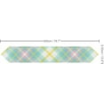 thumbnail image 3 of SKYSONIC Table Cloth Runner Easter Colors Tartan Plaid and Gingham Table Runners 13x70in for Kitchen Dinner Table Party Holidays, 3 of 3