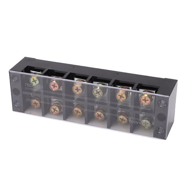 Regleta de terminales Bling Bling de 100 A Doble fila Barrera de cables