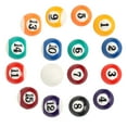 thumbnail image 2 of 16PCS 2.5cm Mini Polyester Resin Billiard Balls Set - Eco-Friendly, Impact & Scratch Resistant Complete American Style Pool Balls with 1 Numberless White Cue Ball, Portable Tabletop Pool Accessories, 2 of 7