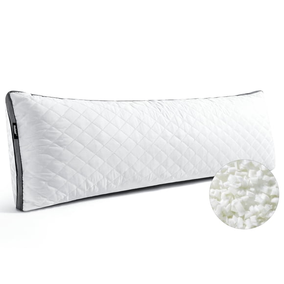 Almohada corporal Rainmr 20 x 137 cm de espuma viscoelástica extra firme