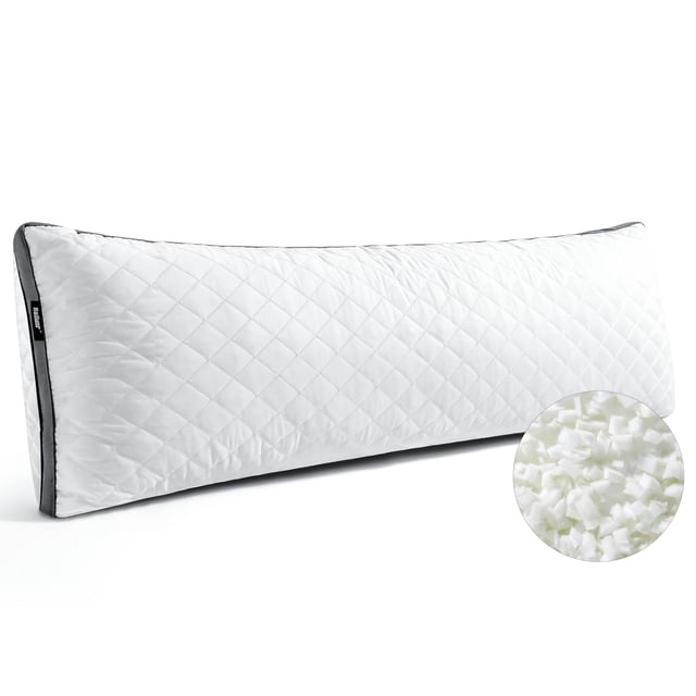 Almohada corporal Rainmr 20 x 137 cm de espuma viscoelástica extra firme