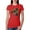 Red, variant on Dean Russo The Only Person Dog Lover Womens Slim Fit Junior Tee, Black, Small