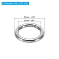 thumbnail image 2 of Unique Bargains 22mm Metal O Rings, 10 Pack 304 Stainless Steel Round Rings for Hardware Bags, 2 of 7