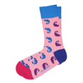 thumbnail image 3 of Chaussettes crew Colorées en Coton Biologique Caméléon, 6-9, Rose, 3 of 3