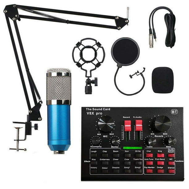 V8X Pro Live Sound Card 15 Sound Effects Microphone Set Audio Recording