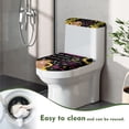 thumbnail image 5 of HELLHERO Elastic Fabric Toilet Seat Cover for Hotel Home Mother's Day Bathroom Set Toilet Seat Covers with Fits All Toilet Shapes 2-Piece,, 5 of 5
