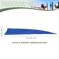 thumbnail image 2 of Uxcell Arrow Vanes Turkey Archery Arrows Feather Fletching Right Wing Fit for Hunting Target Shooting Blue 5 Inch, 25Pcs, 2 of 5