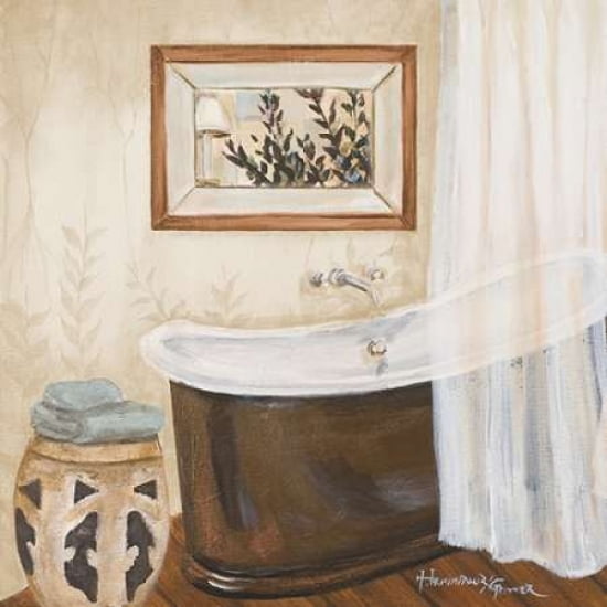 Zen Bath Ii Stretched Canvas Hakimipour Ritter 12 X 12 Walmart Com Walmart Com