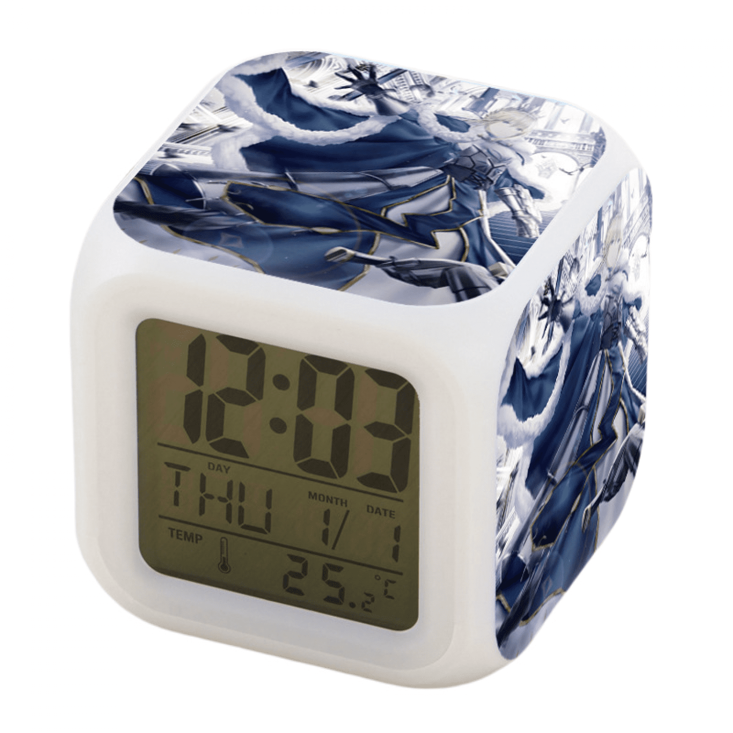 JUSTUP Alarm Clock For Kids, Digital Alarm Clock Cube Wake Up Clocks