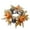 Orange, variant on EZPXFCI 9.8 inch Fall Wreaths Candle Rings Autumn Wreath Fall Decorations for Home Decor Pumpkin Wreath for Farmhouse Holiday Thanksgiving Harvest Halloween Outdoor Indoors Fall Front Porch