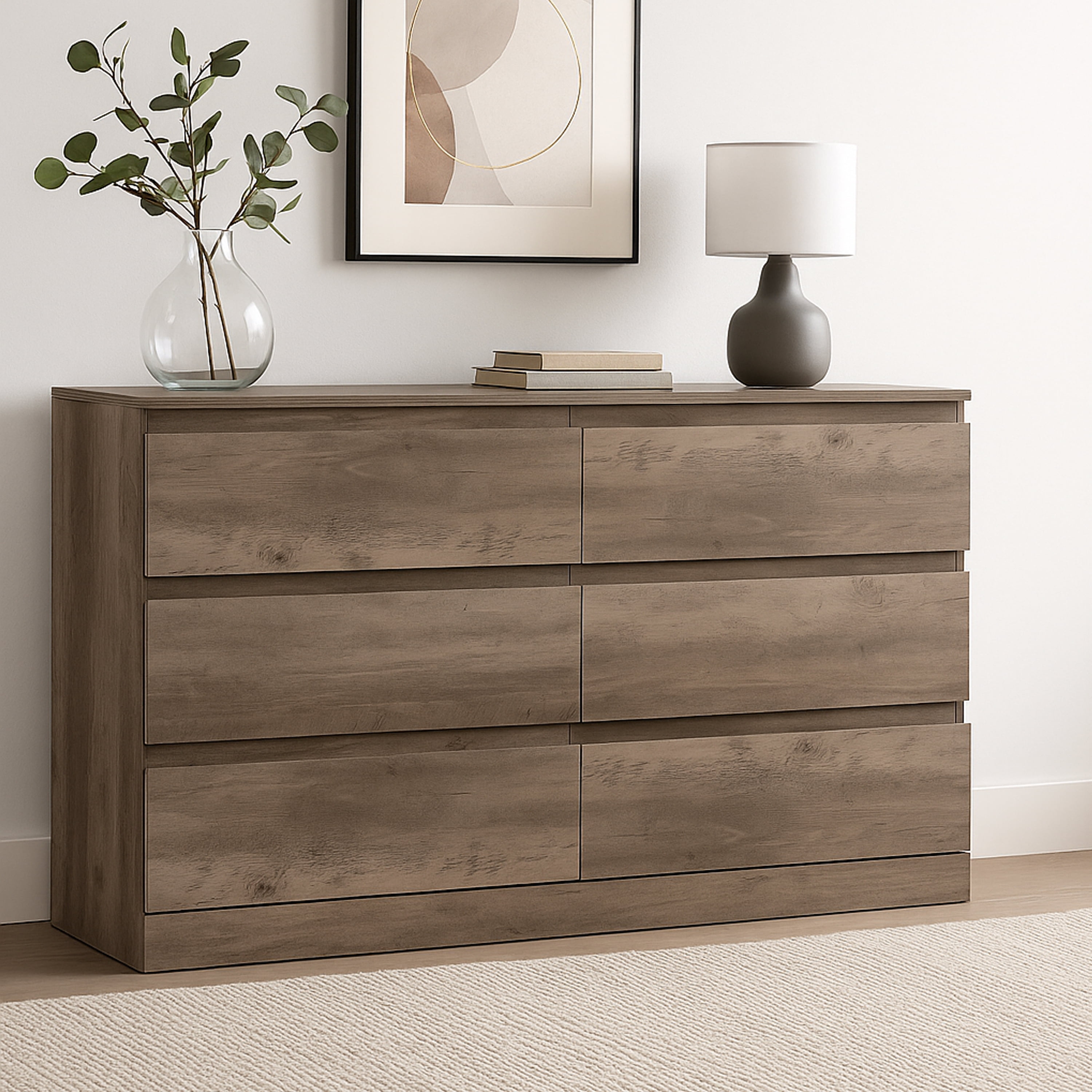 Hodedah 7-Drawer Chest with Locks on 2-Top Drawers plus 1-Door