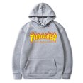 thumbnail image 1 of Unisex Thrasher Hoodie Letter Printed Sweatshirt Drawstring Hood With Pocket, 1 of 3