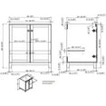 thumbnail image 4 of Design House 547000 Shorewood Unassembled 2-Door Vanity without Top, 30", Espresso, 4 of 17
