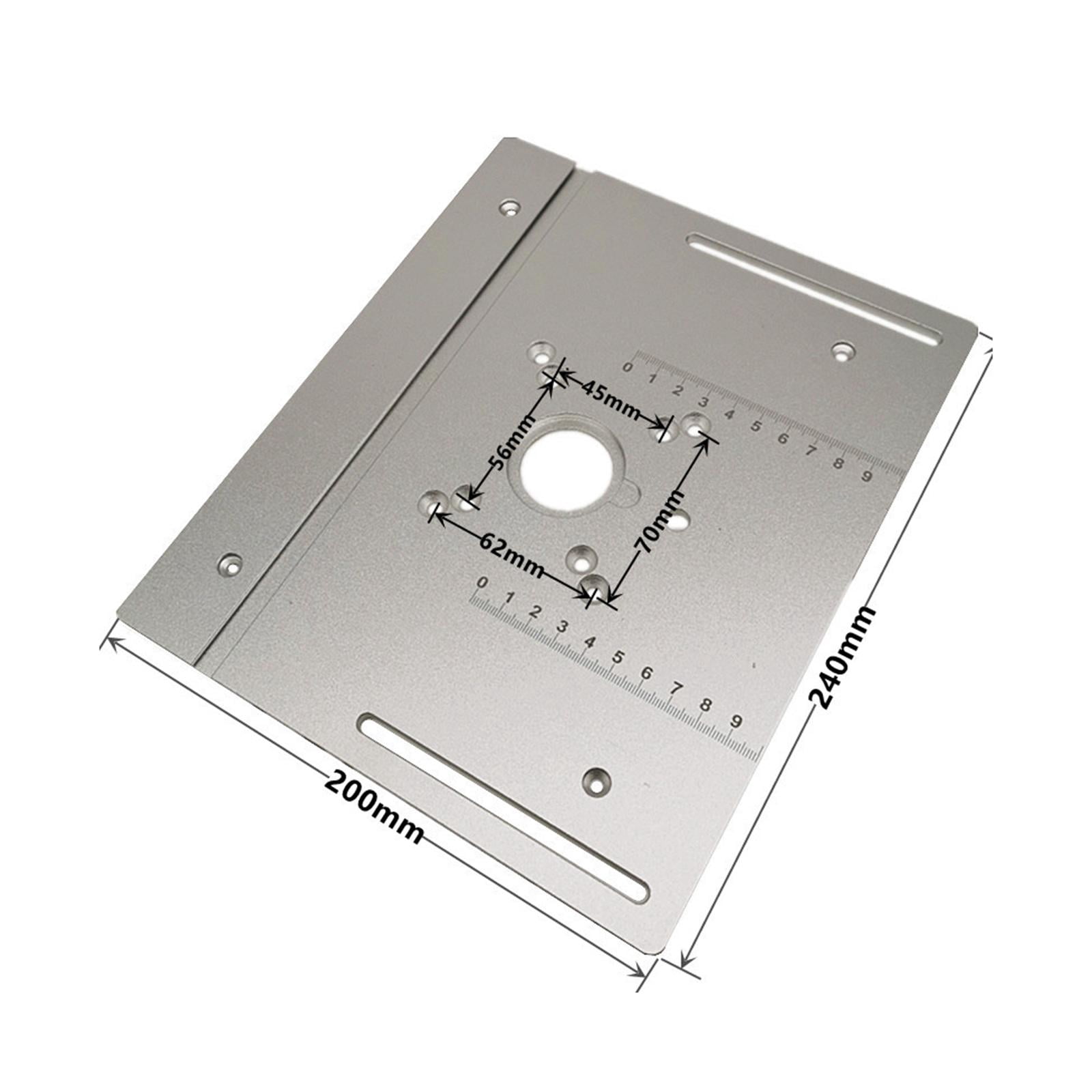 Router Lift and Plate Set Fit 64-66mm Trimming Machine Woodworking DIY for Wood Router Working Benches Durable Plate