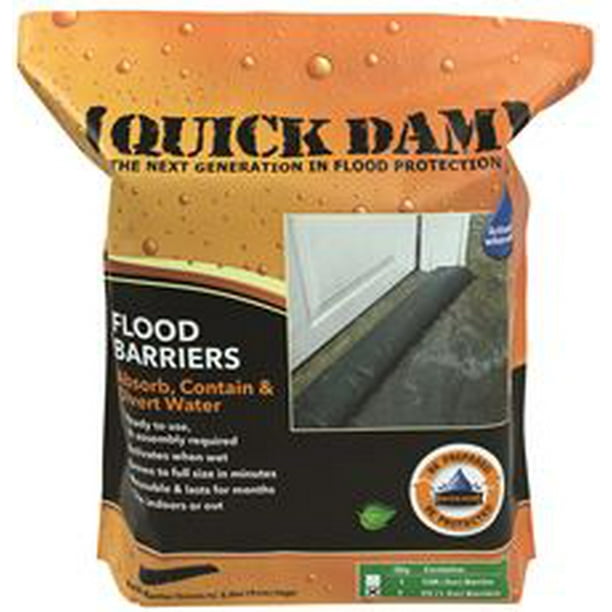 Quick Dam Expanding Flood Barrier, 6 In. X 5 Ft., 2 Per Bag - Walmart