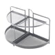 thumbnail image 3 of Organizador de baño semicircular multiusos para apartamento, sala de estar y mesa. Negro, 3 of 9