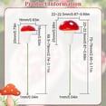 thumbnail image 2 of 100 Pcs Foam Mushroom Red Plastic Artificial Garden Mushroom Mushroom Ornament for Garden Ornament Flower Pots Bonsai Micro Landscape Decor Red 1bag, 2 of 7