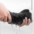 thumbnail image 5 of sunsanly Men Sport Shorts Loose Ice Silk Quick Dry Straight Wide Leg Drawstring Elastic Waist Pleated Solid Color Gym Traning Jogging Sweatpants Knee Length Trousers, 5 of 7